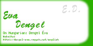 eva dengel business card